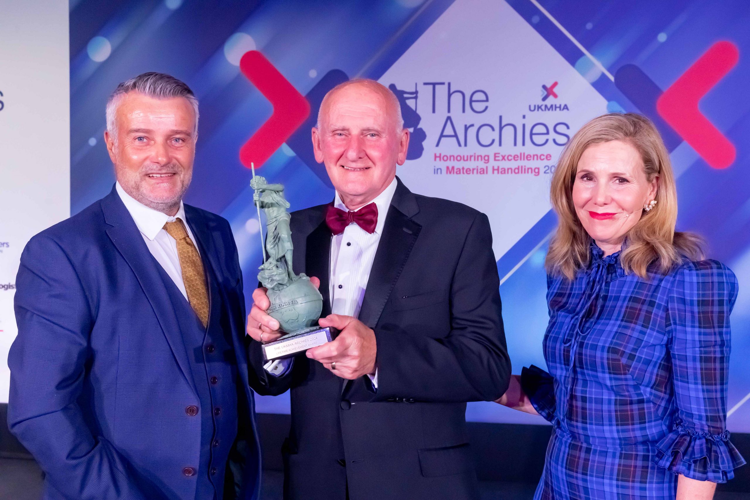 Mike Barton, Managing Director at B&B Attachments wins Lifetime Achievement Award at UKMHA Awards